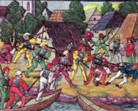 Schwäbische Kriegsknechte landen in Ermatingen (1499)